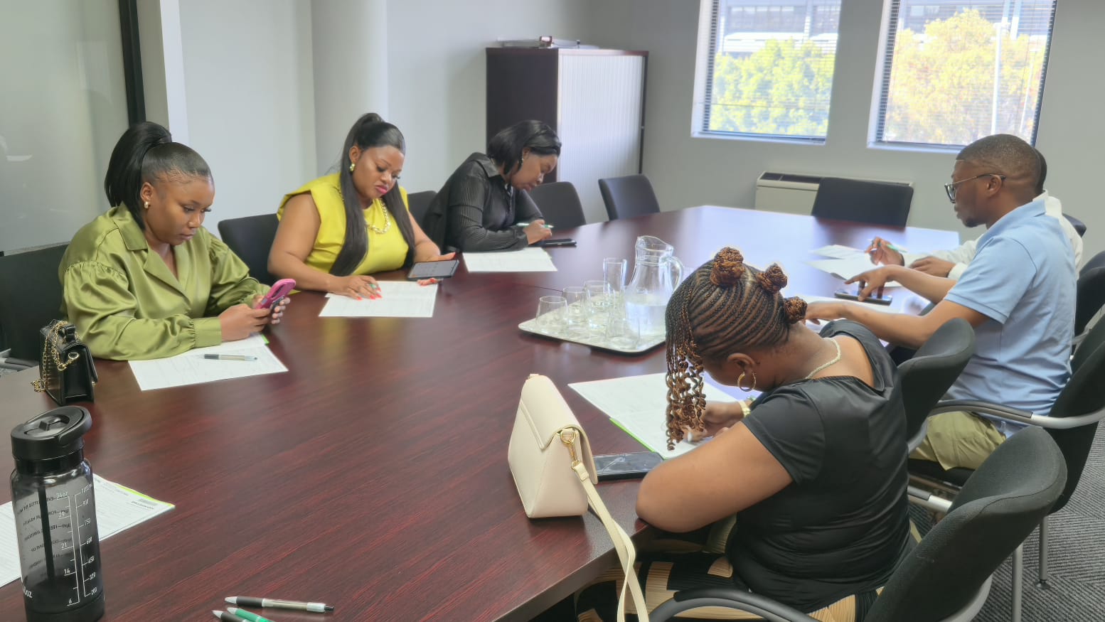 The Pinnacles Holdings team in a meeting